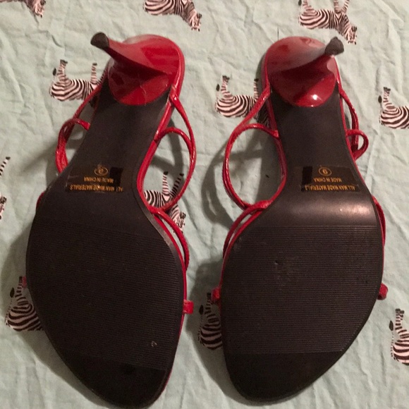 Delicious Shoes Delicious Brand Red Stiletto Heeled